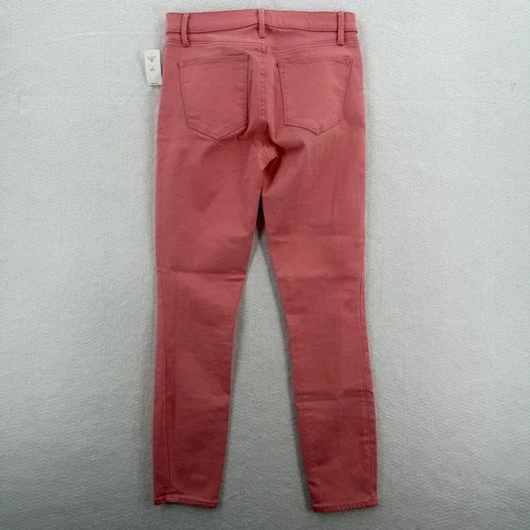 Gap Jeans Womens 27 Pink Resolution Denim 1969 Skinny Stretch Mid Rise Ankle NWT - Picture 2 of 8